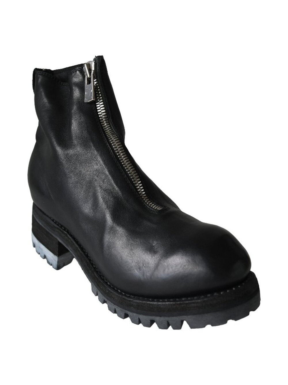 Guidi PL1V Soft Horse Full Grain Front Zip Boot Black